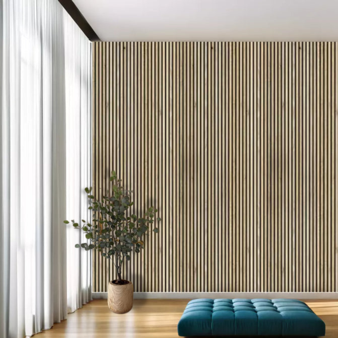 wandpanelen combineren met luxe kunstplanten
