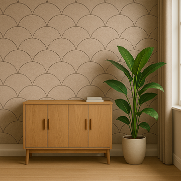 beige wandpanelen