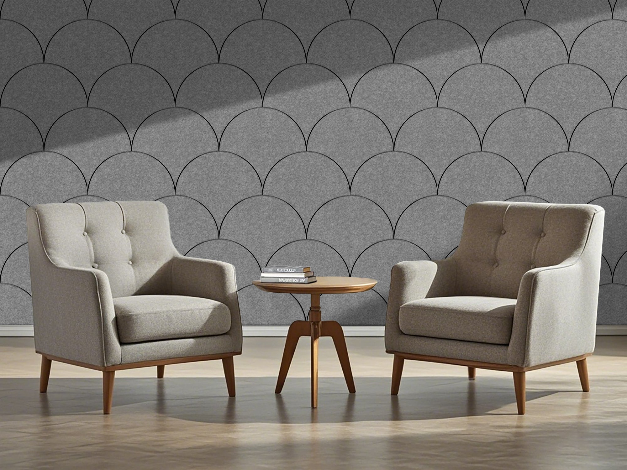 OPPIO Viltpaneel Licht Grijs - SCHRUB - 60x280 cm - Brandvertragend & Geluiddempend Akupanel-Nederland.nl