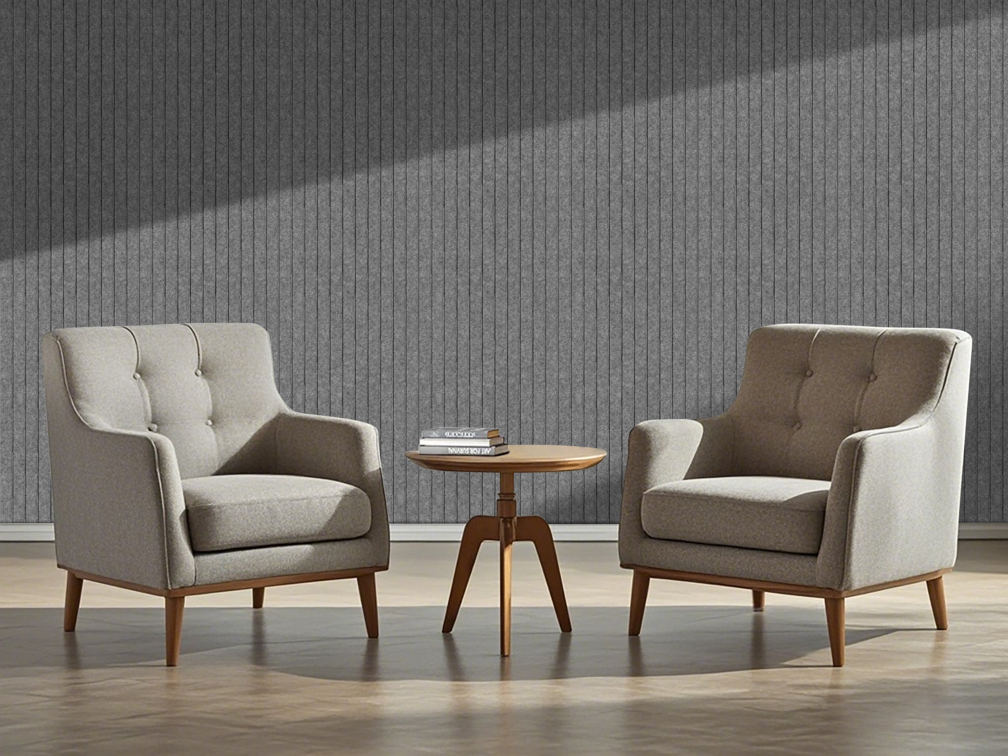 OPPIO Viltpaneel Licht Grijs - JAPANDI - 60x280 cm - Brandvertragend & Geluiddempend Akupanel-Nederland