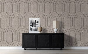 OPPIO Viltpaneel Beige - BAROK - 60x280 cm - Brandvertragend & Geluiddempend Akupanel-Nederland.nl