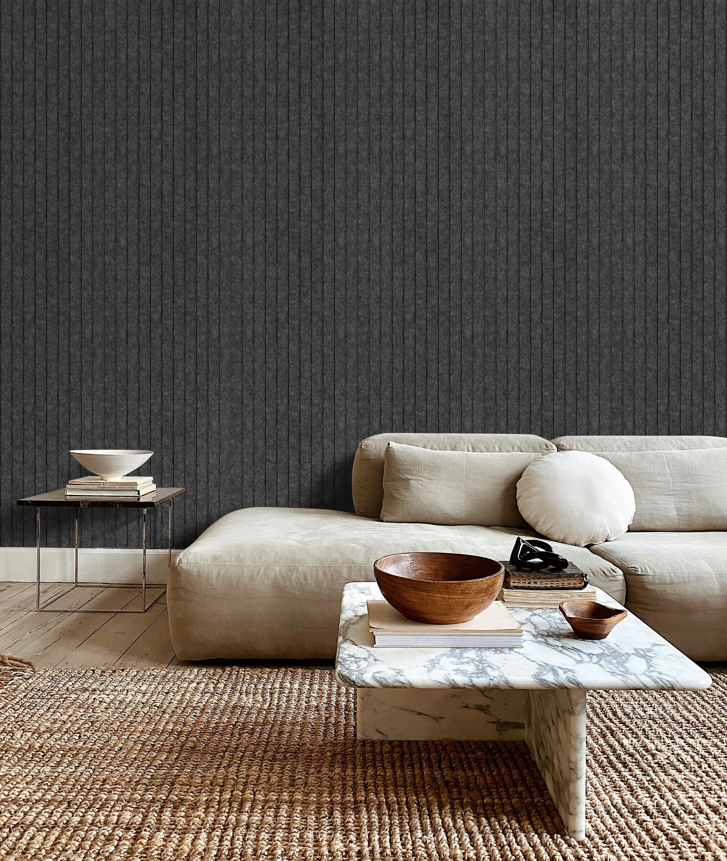 OPPIO Viltpaneel Donker Grijs - JAPANDI - 60x280 cm - Brandvertragend & Geluiddempend Akupanel-Nederland.nl