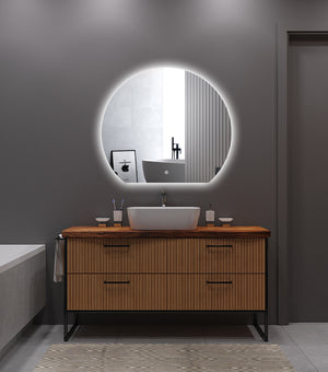 SPIEGEL DECO RANDLOOS (met verlichting) - 80 CM - 100 CM - 120 CM Akupanel-Nederland.nl