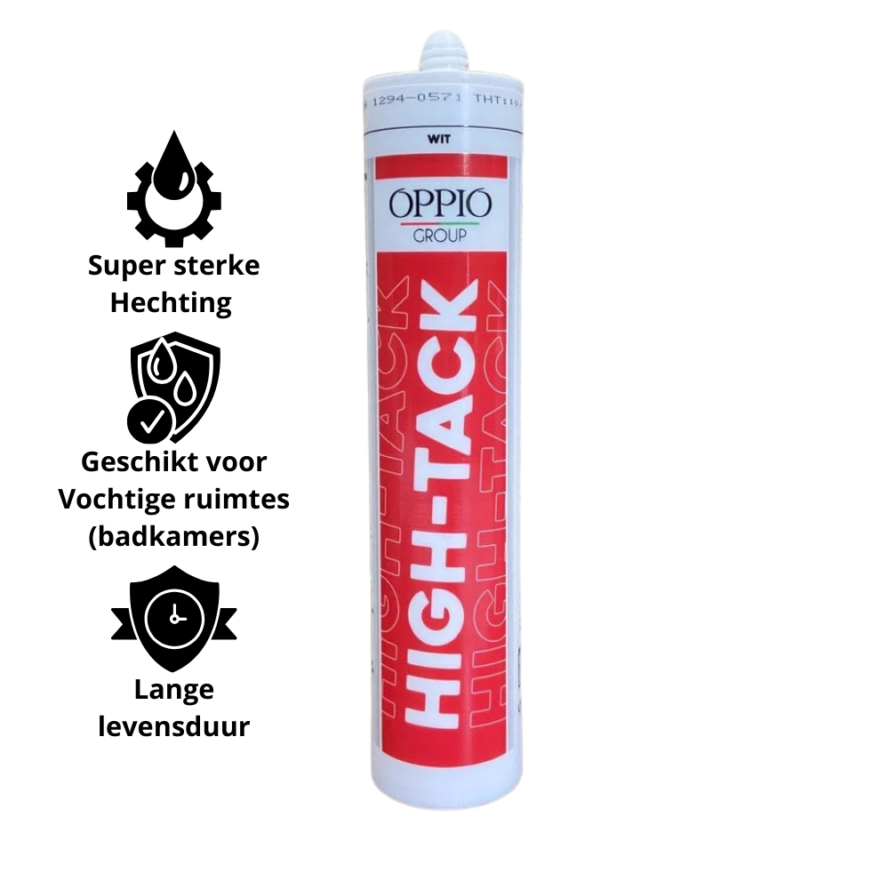 1 tube High Tack Montage Kit (1 tube voor 2 Akupanelen en 2 tubes voor 1 PVC wandpaneel) Akupanel-Nederland.nl