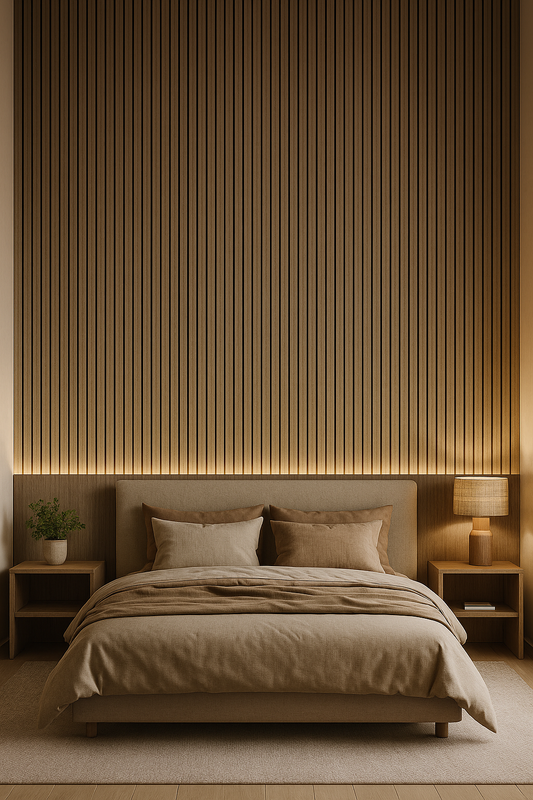 HONGAARS EIKEN AKOESTISCH WANDPANEEL 52X260 CM