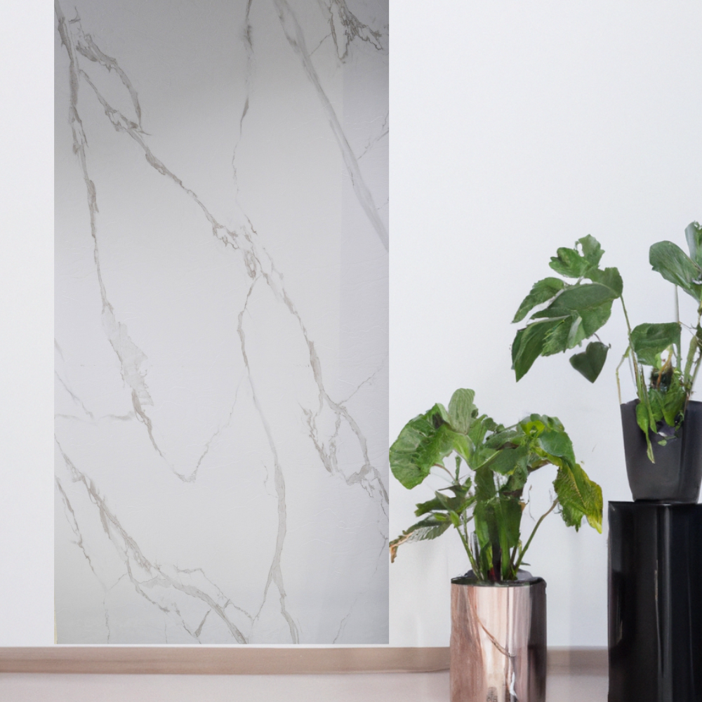 OPPIO PVC WANDPANEEL WIT-GRIJS MARMERLOOK MAT 120X280X0,3 CM Akupanel-Nederland.nl