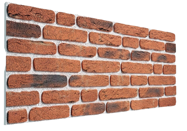 Oppio 3D Wandpaneel BAROK Ladrillo Baksteenstrip Raja Rood Bruin Zwart 50x100 Akupanel-Nederland.nl