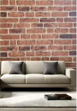 Oppio 3D Wandpaneel BAROK Ladrillo Baksteenstrip Raja Rood Bruin Zwart 50x100 Akupanel-Nederland.nl