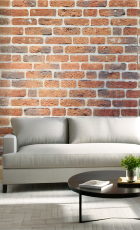 Oppio 3D Wandpaneel BAROK Ladrillo Baksteenstrip NOVUS Vintage Rood Bruin 50x100 Akupanel-Nederland.nl