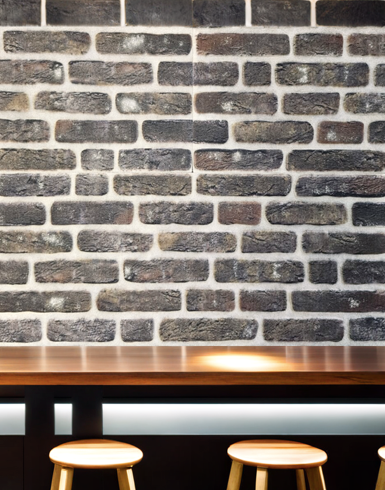 3D Wandpaneel steen - BAROK Ladrillo Baksteenstrip TUDOR Donkerbruin MOSS 50x100 Akupanel-Nederland
