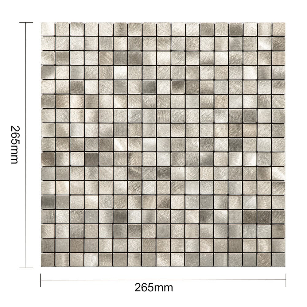 Oppio Geborsteld MINI blokjes Goud - Zelfklevend Mozaiek 265x265x4mm Akupanel-Nederland.nl