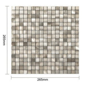 Oppio Geborsteld MINI blokjes Goud - Zelfklevend Mozaiek 265x265x4mm Akupanel-Nederland.nl