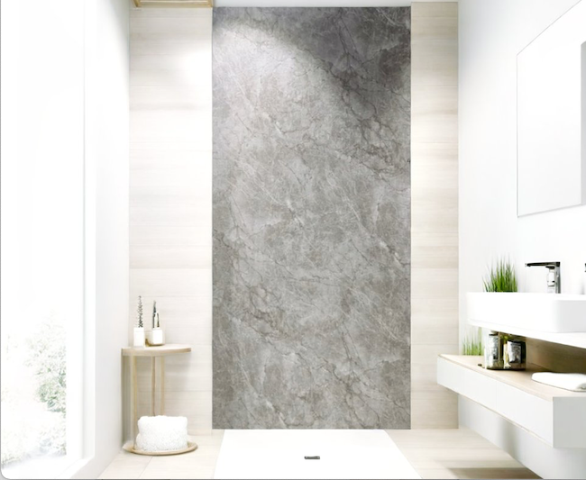 OPPIO PVC WANDPANEEL GRIJS MARMERLOOK MAT 120X280X0,3 CM Akupanel-Nederland.nl