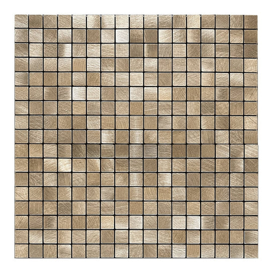 Oppio Geborsteld MINI blokjes Bronce - Zelfklevend Mozaiek 265x265x4mm