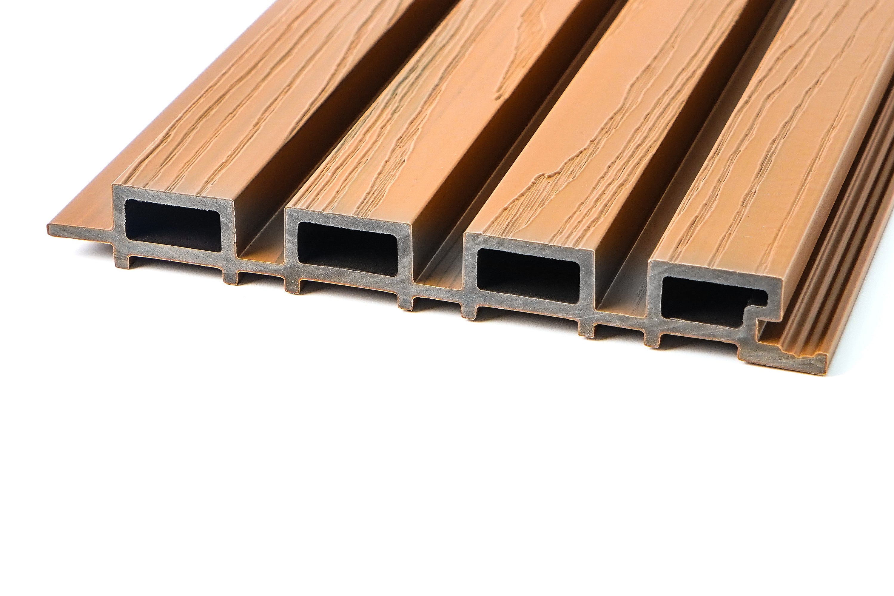 GEVELBEKLEDING TEAK - COMPOSIET 3D HOUTNERF €38,95 Akupanel-Nederland.nl