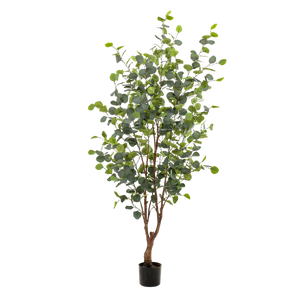 Grote Eucalyptus Kunstplant - 140 cm - Prachtige Kunsteucalyptus (Blauwe Gomboom) Everspring