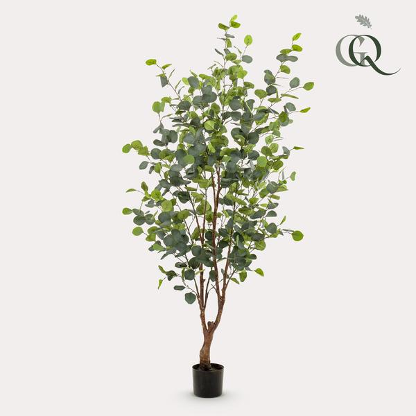 Grote Eucalyptus Kunstplant - 140 cm - Prachtige Kunsteucalyptus (Blauwe Gomboom) Everspring