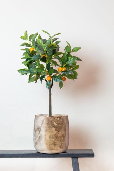 Kunstsinaasappelboom 75 cm - Kunstplant Citrus Sinensis -Sinaasappelboom Everspring