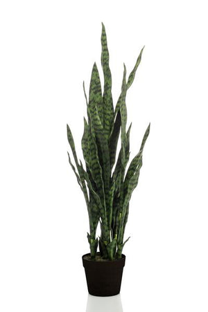 Kunstplant Sanseveria - Vrouwentong - 97 cm (black coral) Everspring