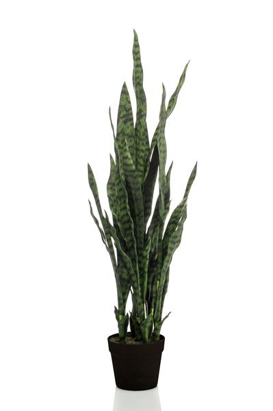 Kunstplant Sanseveria - Vrouwentong - 97 cm (black coral) Everspring
