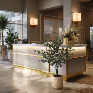 Grote Eucalyptus Kunstplant - 140 cm - Prachtige Kunsteucalyptus (Blauwe Gomboom) Everspring